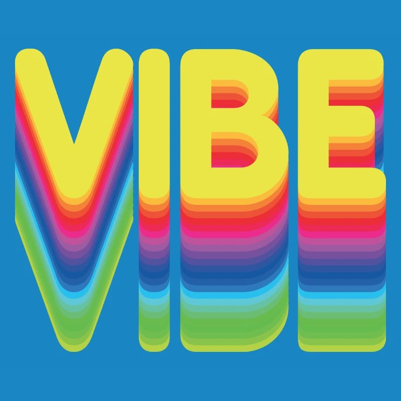 Nur gute Vibes - retro style
