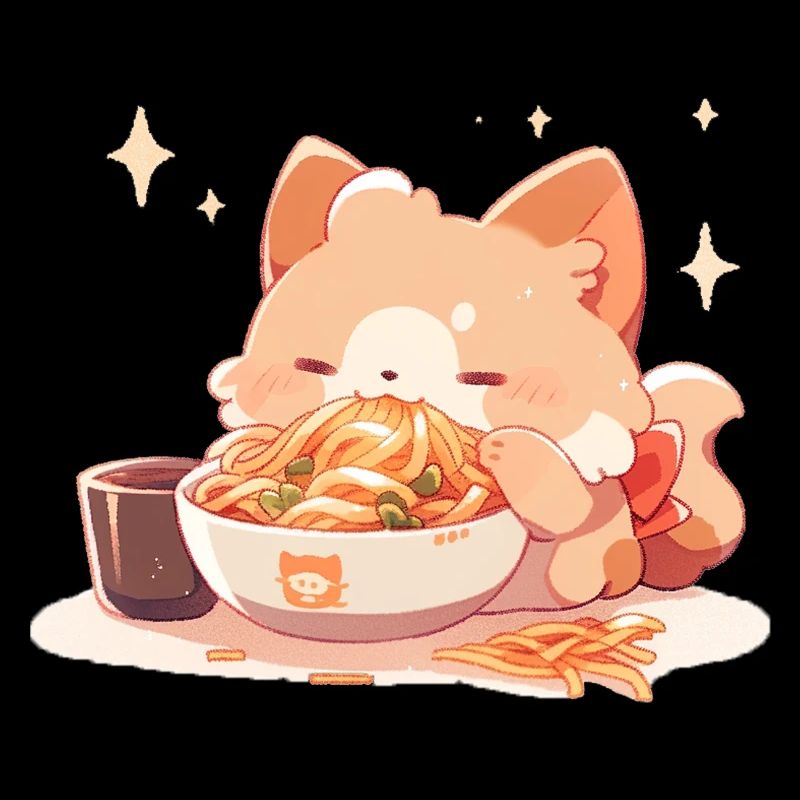 Chaton chaton Drôle spaghetti manger de l’humour gras