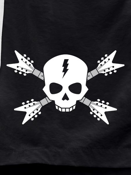 Skull and Crossed Guitars