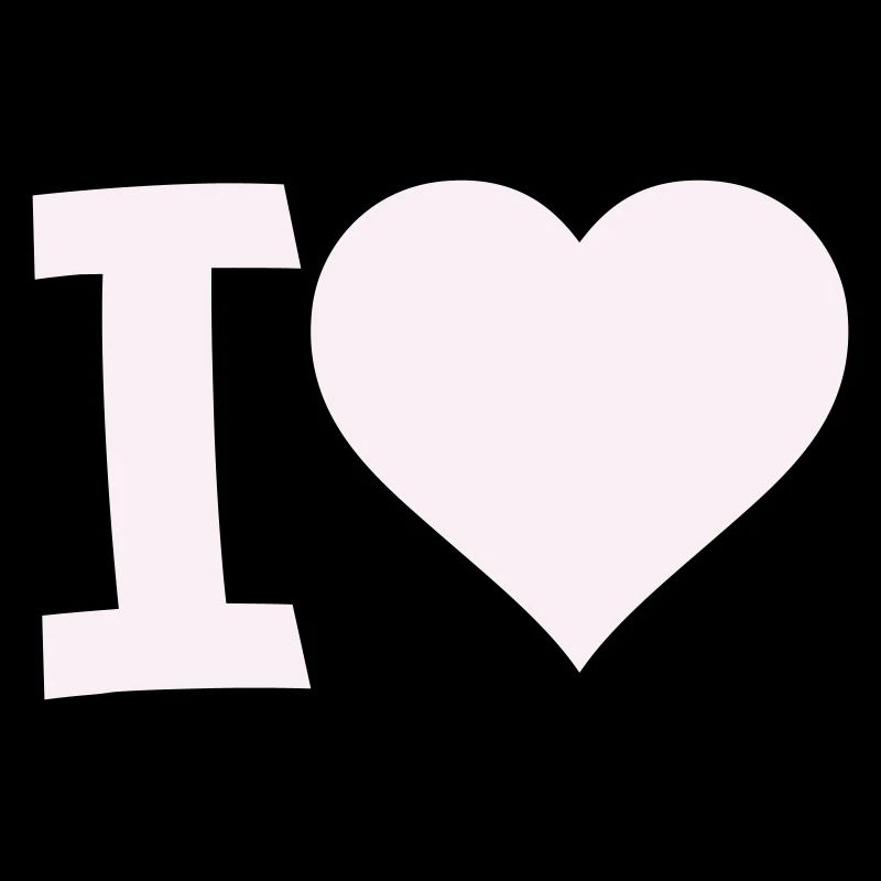 I Love Heart Motif