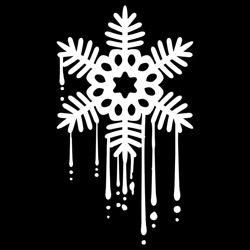 Gouttes d'étoile de neige graffiti