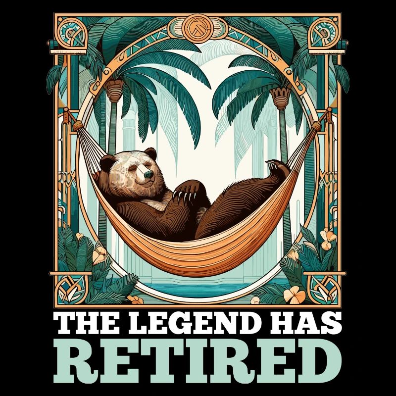 Legende Ruhestand Bär Rentner Rente Geschenk