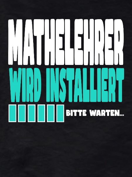Mathelehrer wird installiert