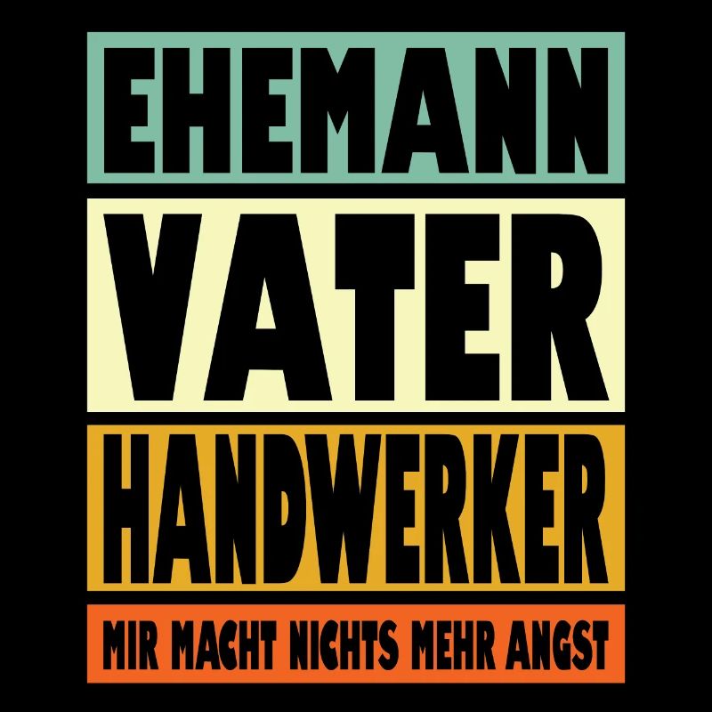 Handwerker Vater Ehemann Held