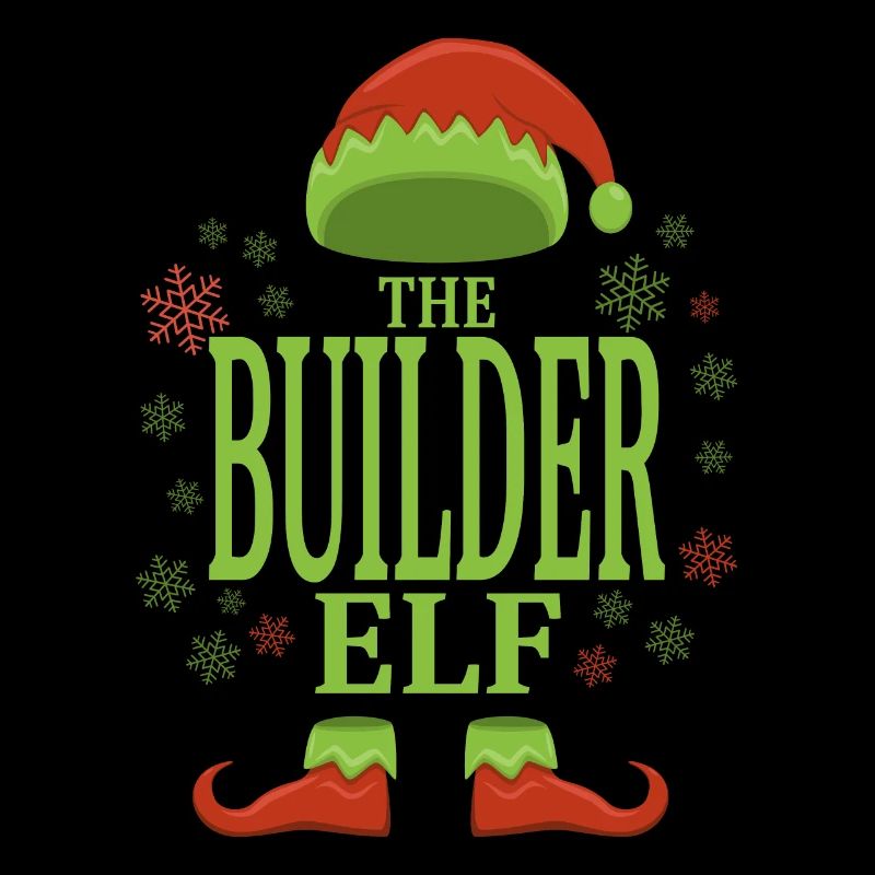 Construction worker Christmas elf