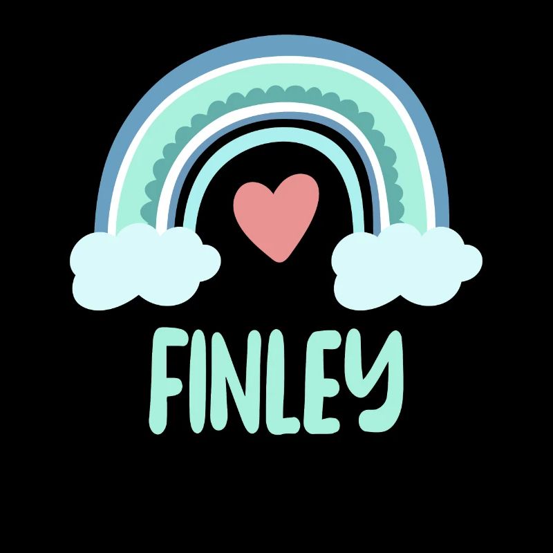 Finley Name Regenbogen Baby