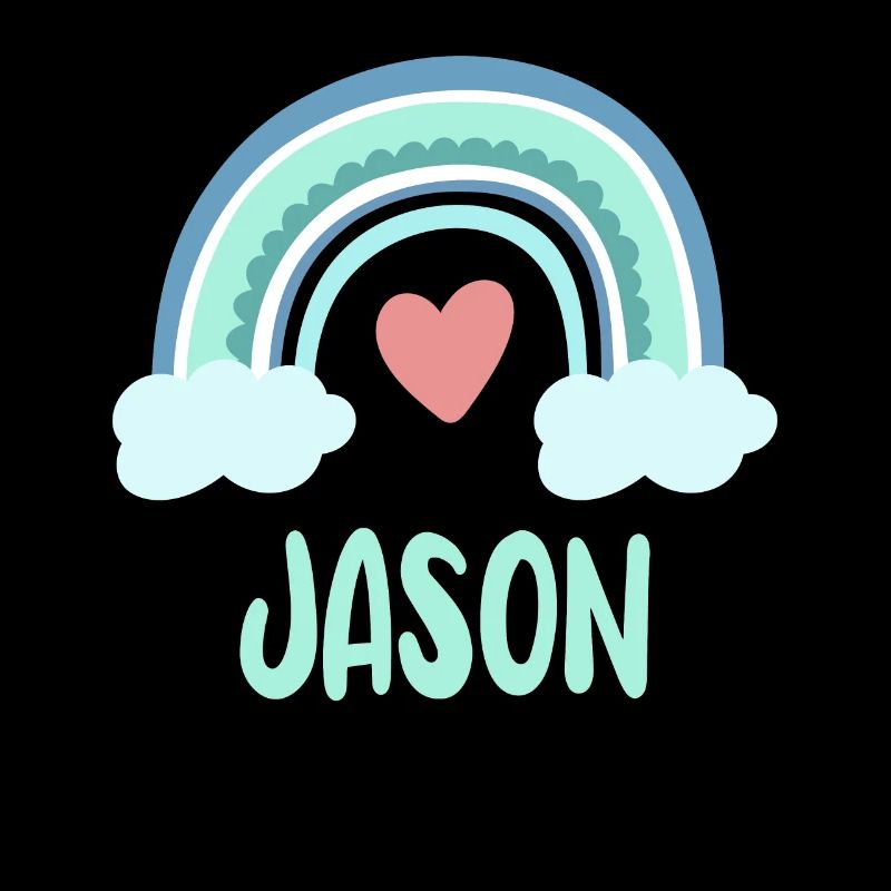 Jason Name Regenbogen Baby