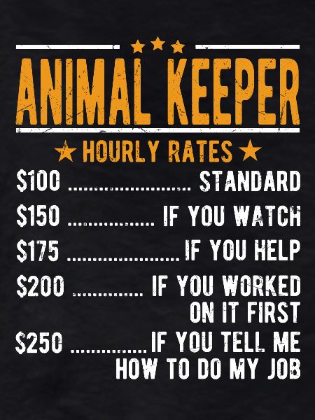 Animal keepersHourly wage