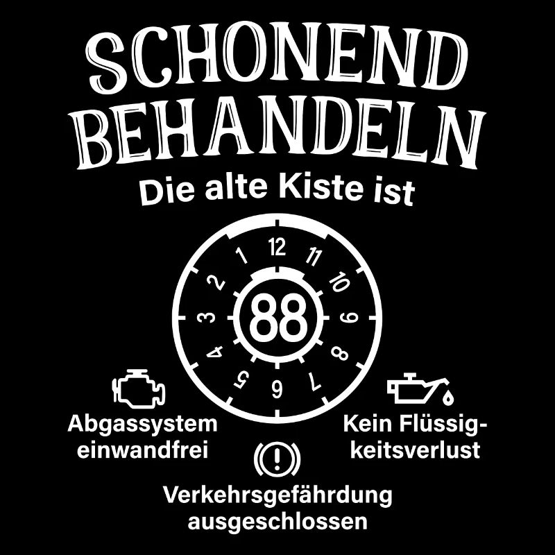 88. Geburtstag Schonend Behandeln Alte Kiste 88
