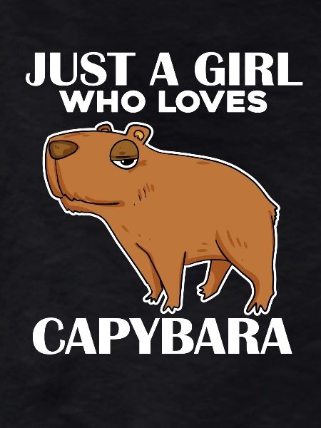 Capybara Girl Saying