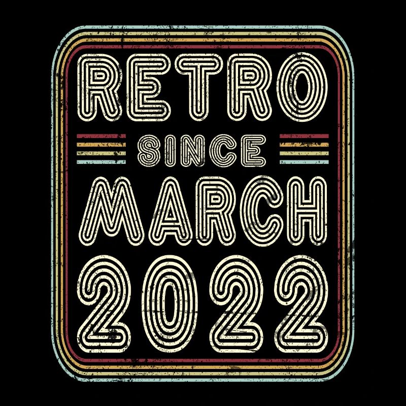 Birthday March 2022 Retro Gift