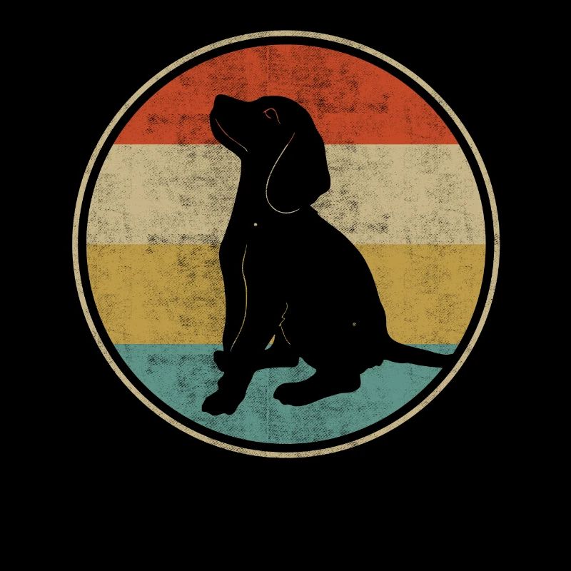 Beagle Hund Retro