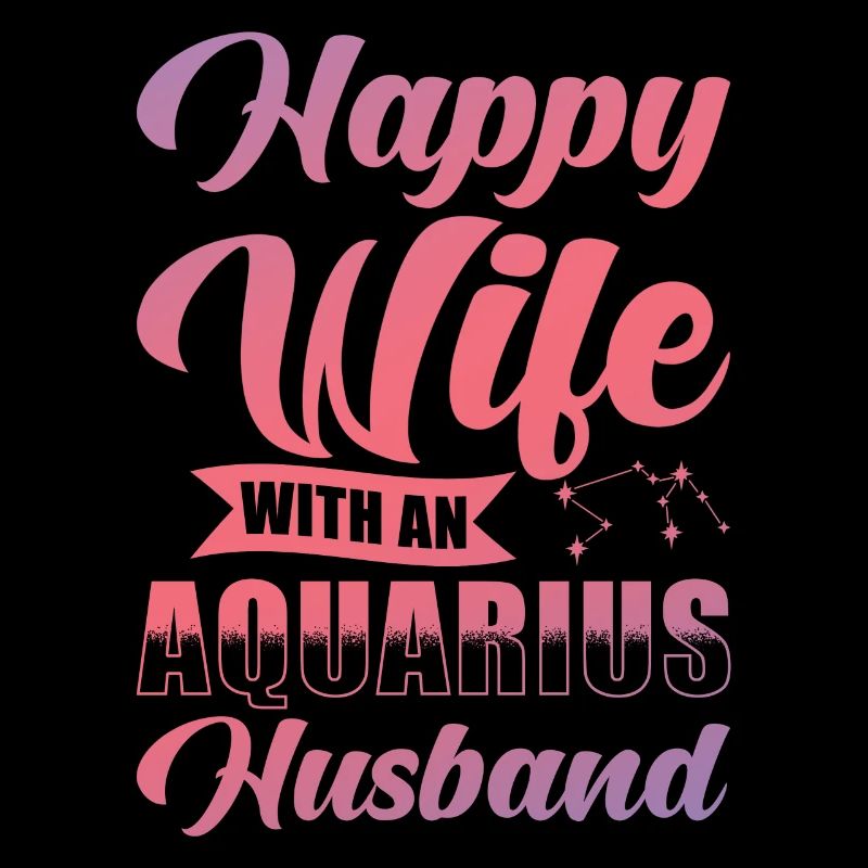 Wassermann Glückliche Frau mit Wasserman Ehemann