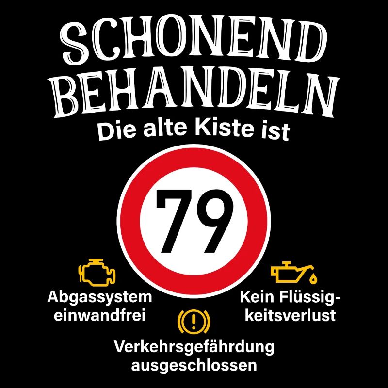 79. Geburtstag Schonend Behandeln 79 Alte Kiste 79