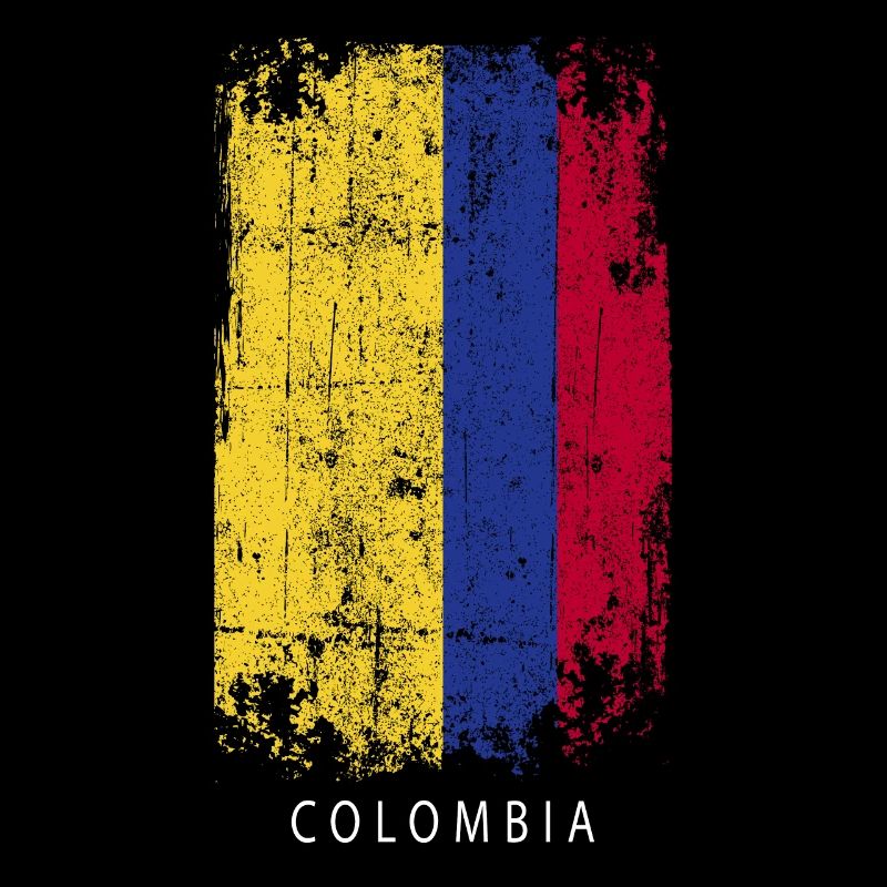 Souvenir avec le drapeau du pays de la Colombie