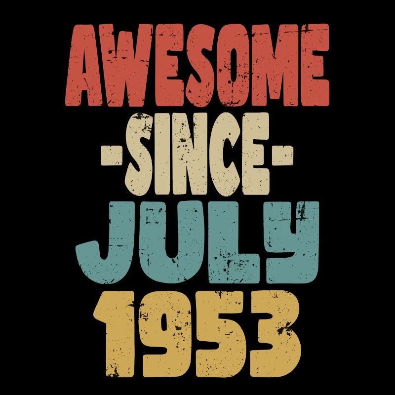 1953 Juli Geburtstag Retro