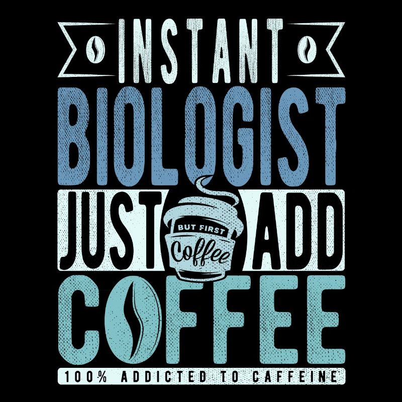 Instant-Biologe Fügen Sie einfach Kaffee hinzu