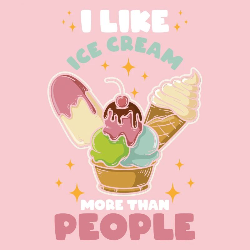 J’aime la crème glacée plus que les gens
