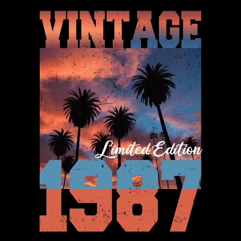 1987 Vintage Limited Edition Palmen Geboren 1987