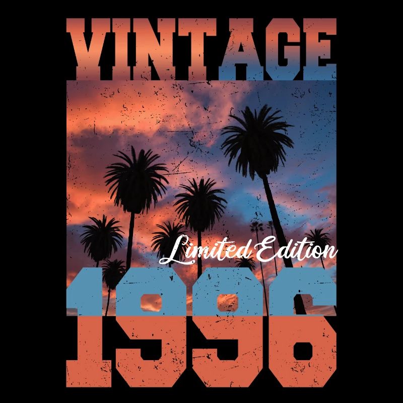 1996 Vintage Limited Edition Palm Trees Born 1996