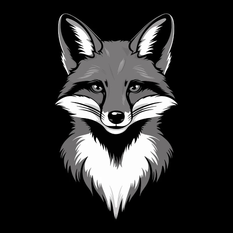 Fox Art Design Stylish Portrait