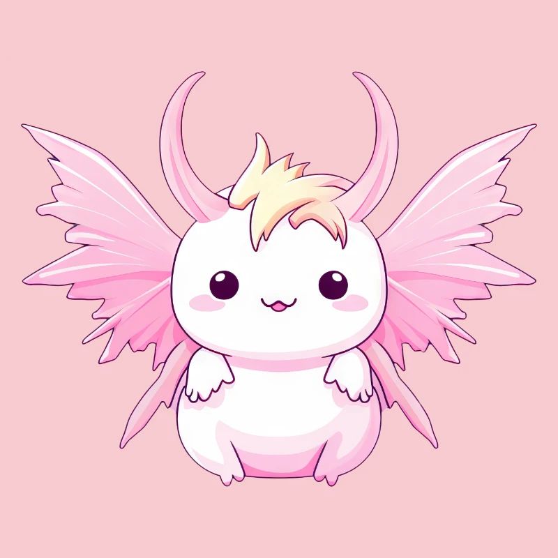 Axolotl Angels & Devils - Design avec cornes et