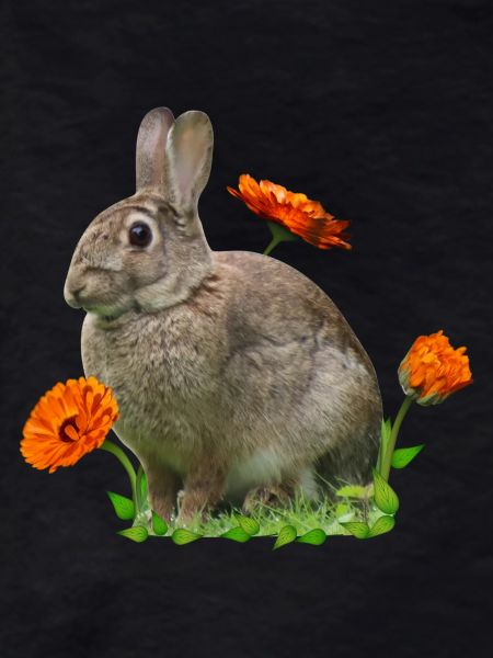 Rabbit Easter Calendula