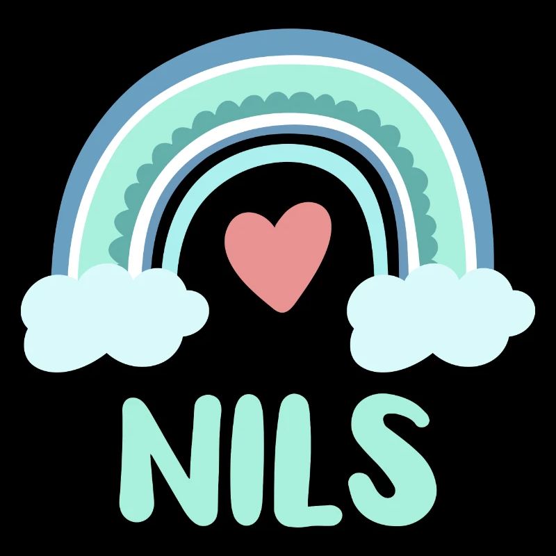 Nils Name Regenbogen Baby