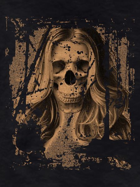 Skull Girl orange
