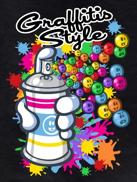 Graffiti cartoon style