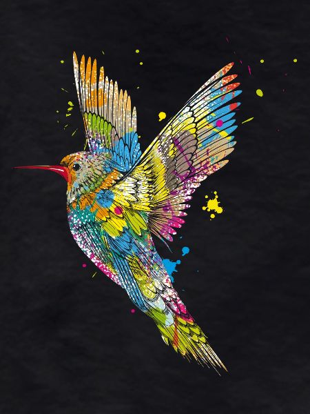 Hummingbird graffiti