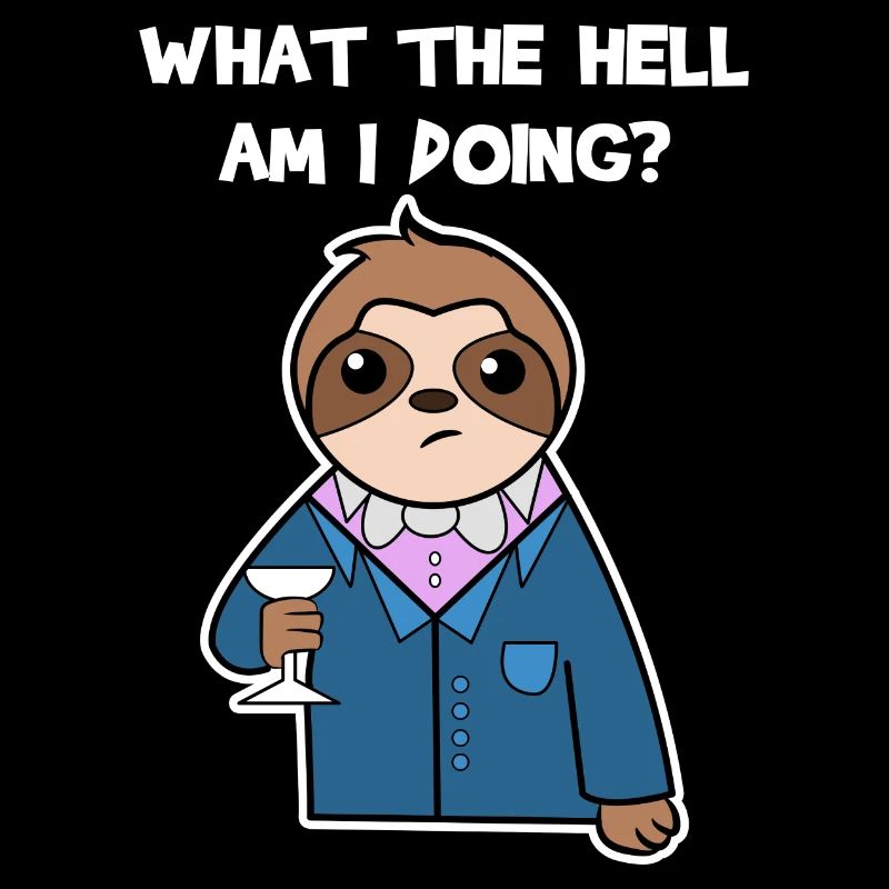 Animal Sloth Relax Jungle Dweller Déclaration