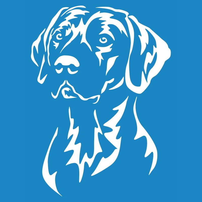 Rhodesian Ridgeback Head « Black Edition »