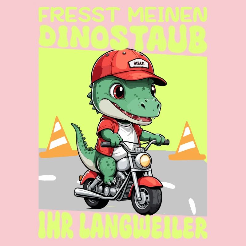 Dinosaur on Motorcycle