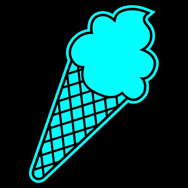 Eis cool Eiscreme Waffel Sommer stylish Sweets Fan