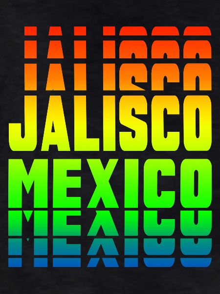 Jalisco Mexico rainbow design