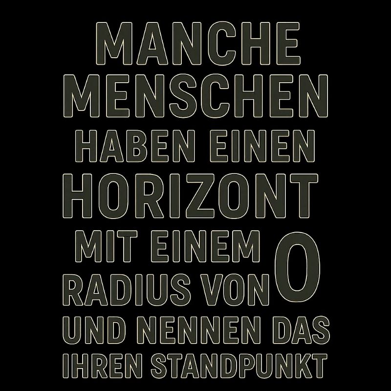 Nullradius-Horizont Standpunkt Spruch