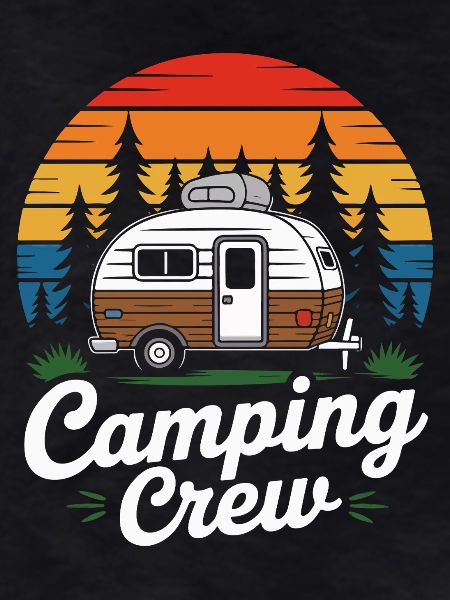 Retro Camping Crew Caravan