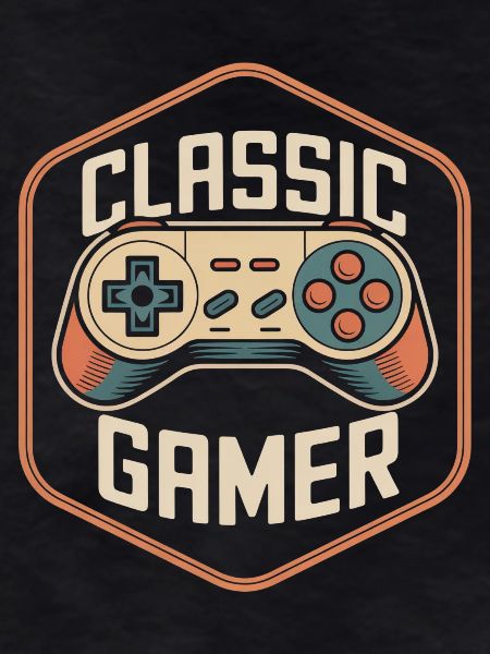 Classic Gamer Retro Controller Nostalgia