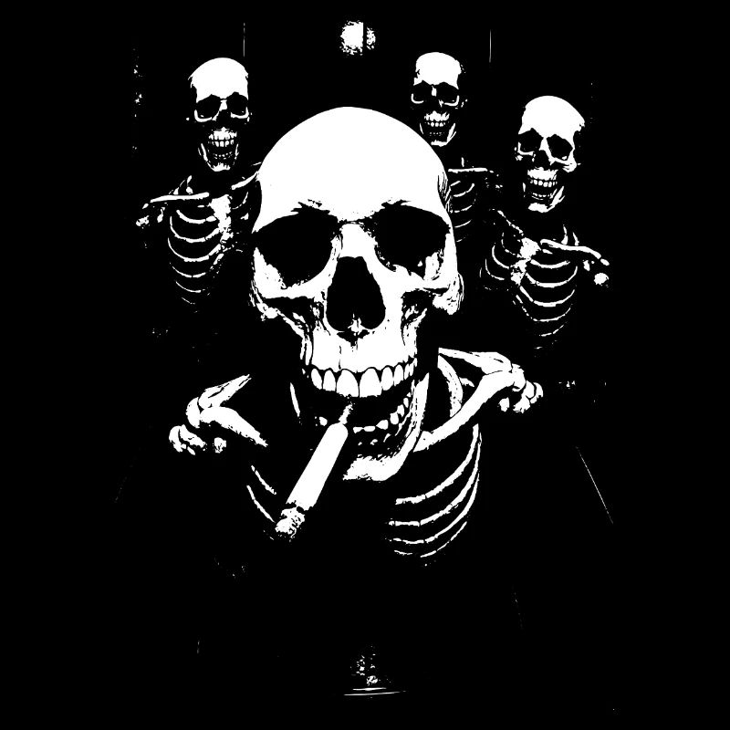 Skeletons Parade in the elevator
