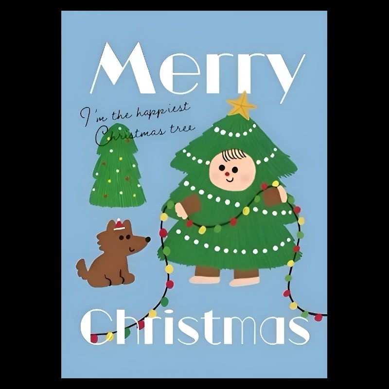 Illustration de sapin de Noël mignon