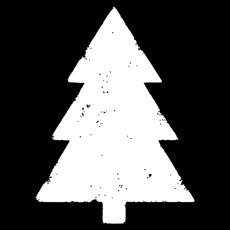 Christmas Tree Forest Grunge Vintage Vector