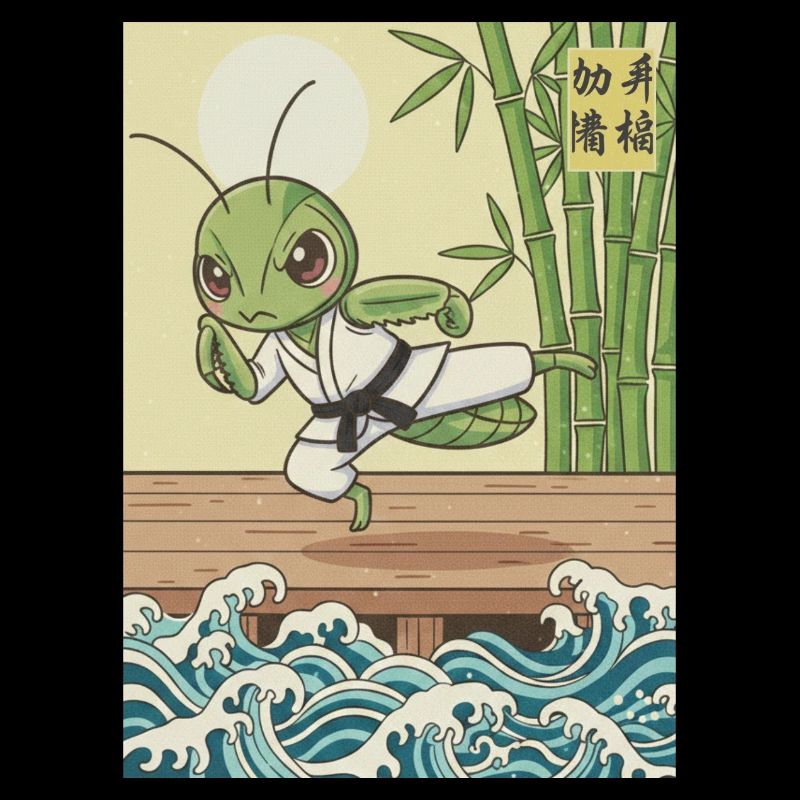 Kawaii Martial Arts Praying Mantis
