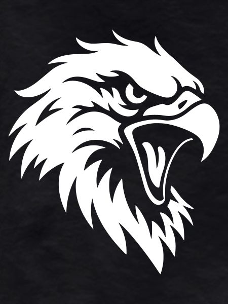 Angry Eagle Head – Tattoo Style
