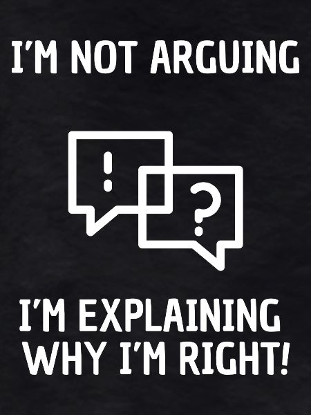 I explain why I'm right
