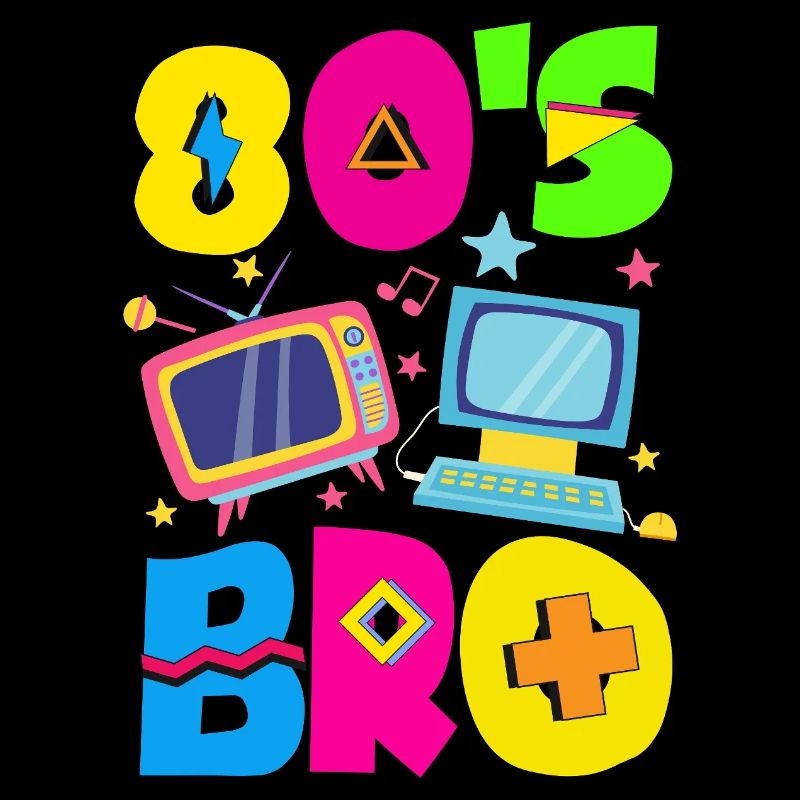 Retro Back to the 80s Vintage Design