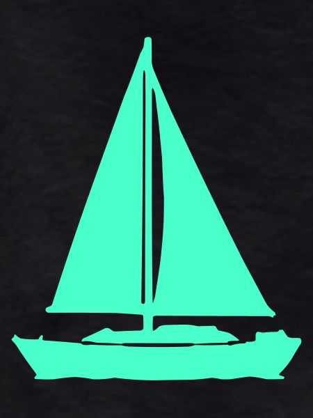Sailboat NeonTurquoise