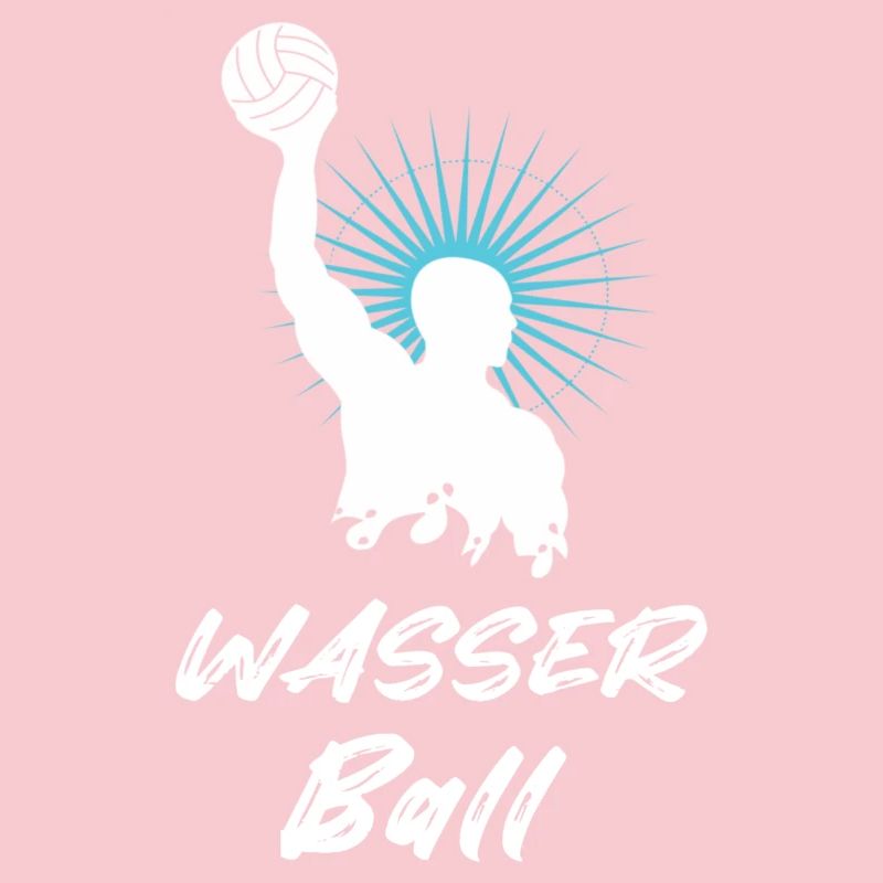 Water polo player silhouette white