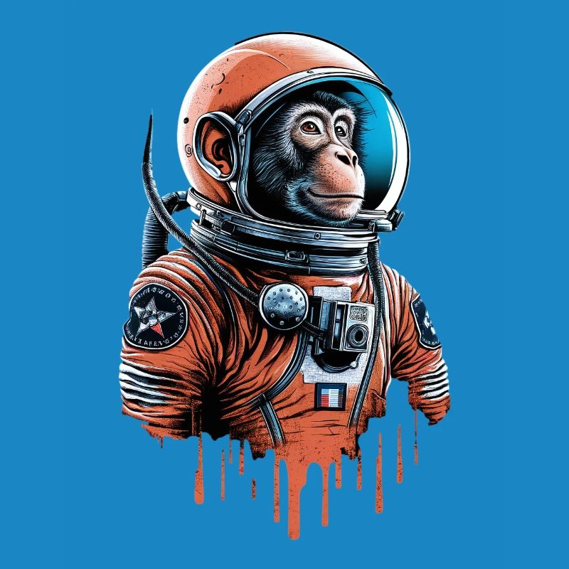 Le singe de l’espace explore l’univers