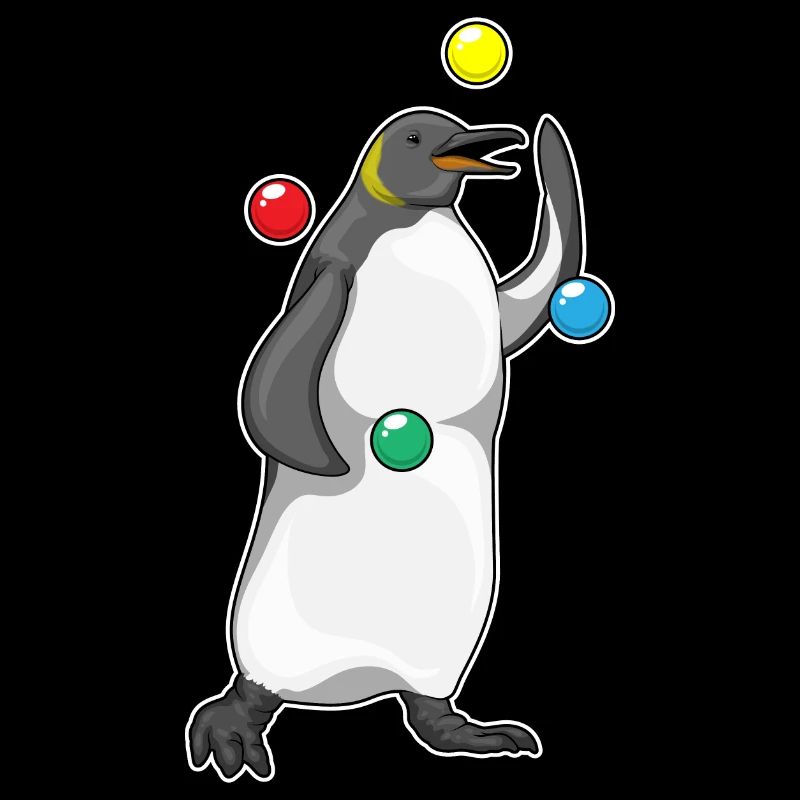 Jongleur pingouin jongleur jongleur